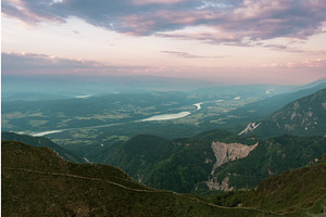 Alpine mountains - view from Golica, a Graphic by Nature and travel