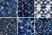 Navy Chemigram Seamless Patterns, a Pattern Graphic by PrintablesByFranklyn (Thumbnail 3 of 4)