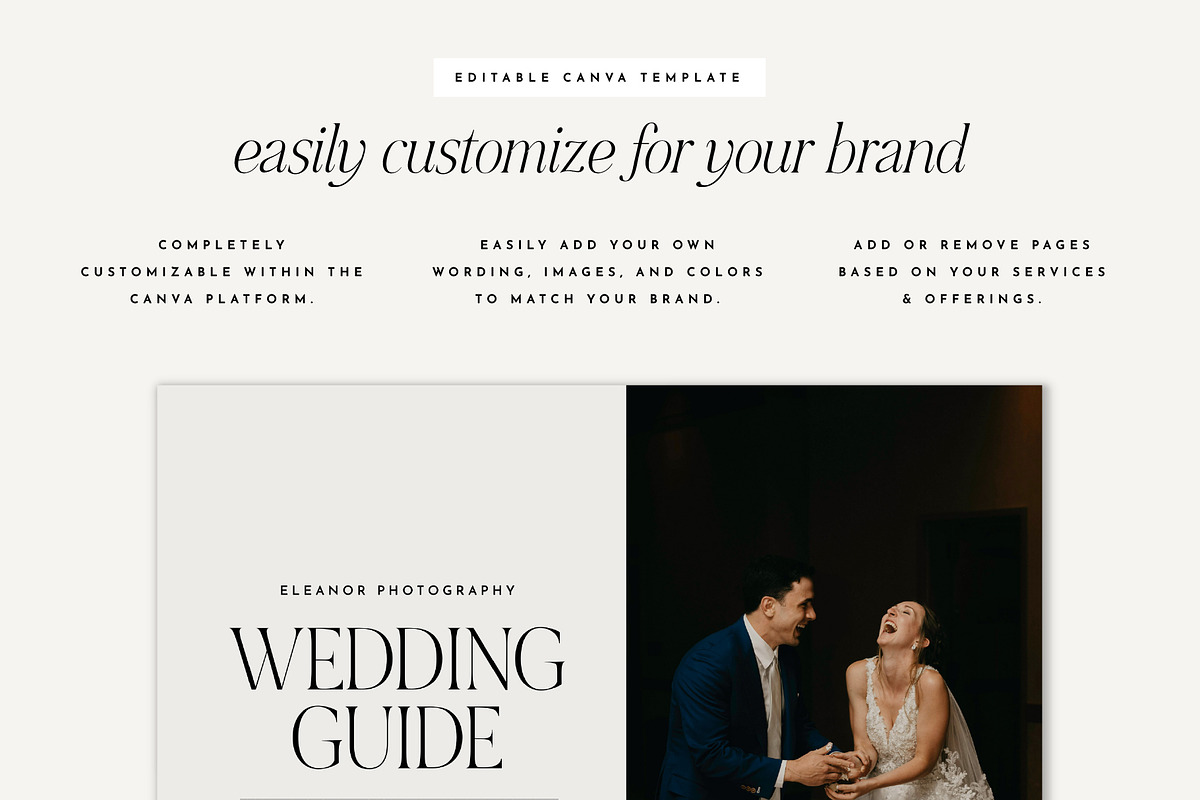 Canva Wedding Guide Template, a Magazine Template by Rachel Kick (Photo 3 of 4)
