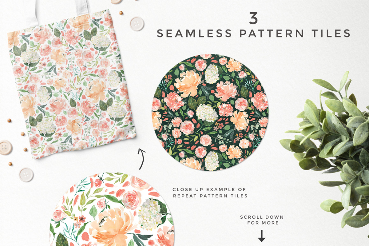 Peaches & Cream Graphic Set, an Illustration by Twigs and Twine (Photo 3 of 10)
