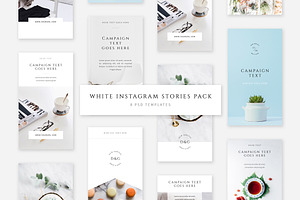 White Instagram Stories Pack