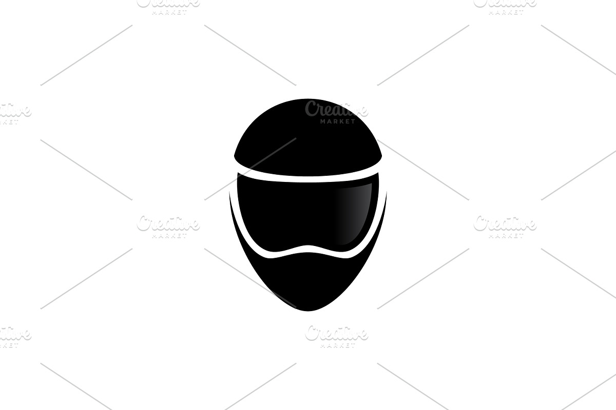Black Helmet Biker Logo, a Branding & Logo Template by onripusindo