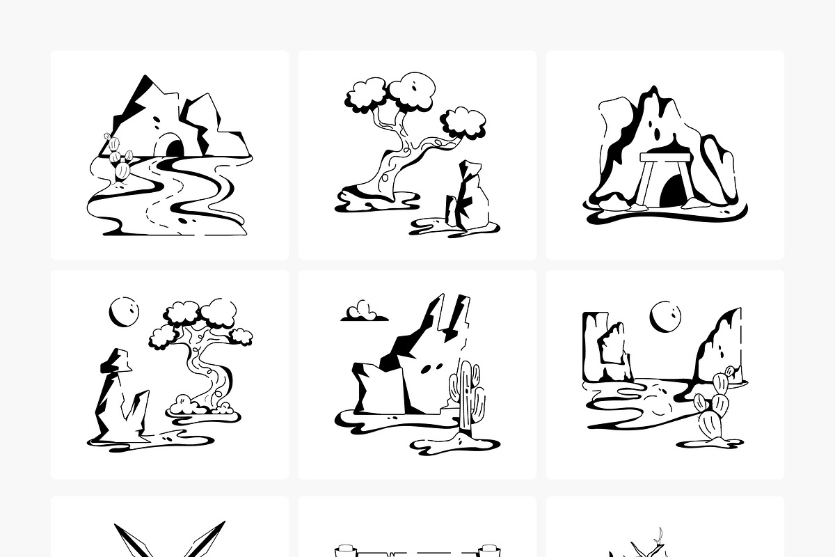 Flat Desert Icons, a Duotone Icon by Prosymbols (Photo 15 of 17)