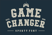 Game Changer Sporty Font, a Slab Serif Font by Limited.studio (Thumbnail 1 of 6)