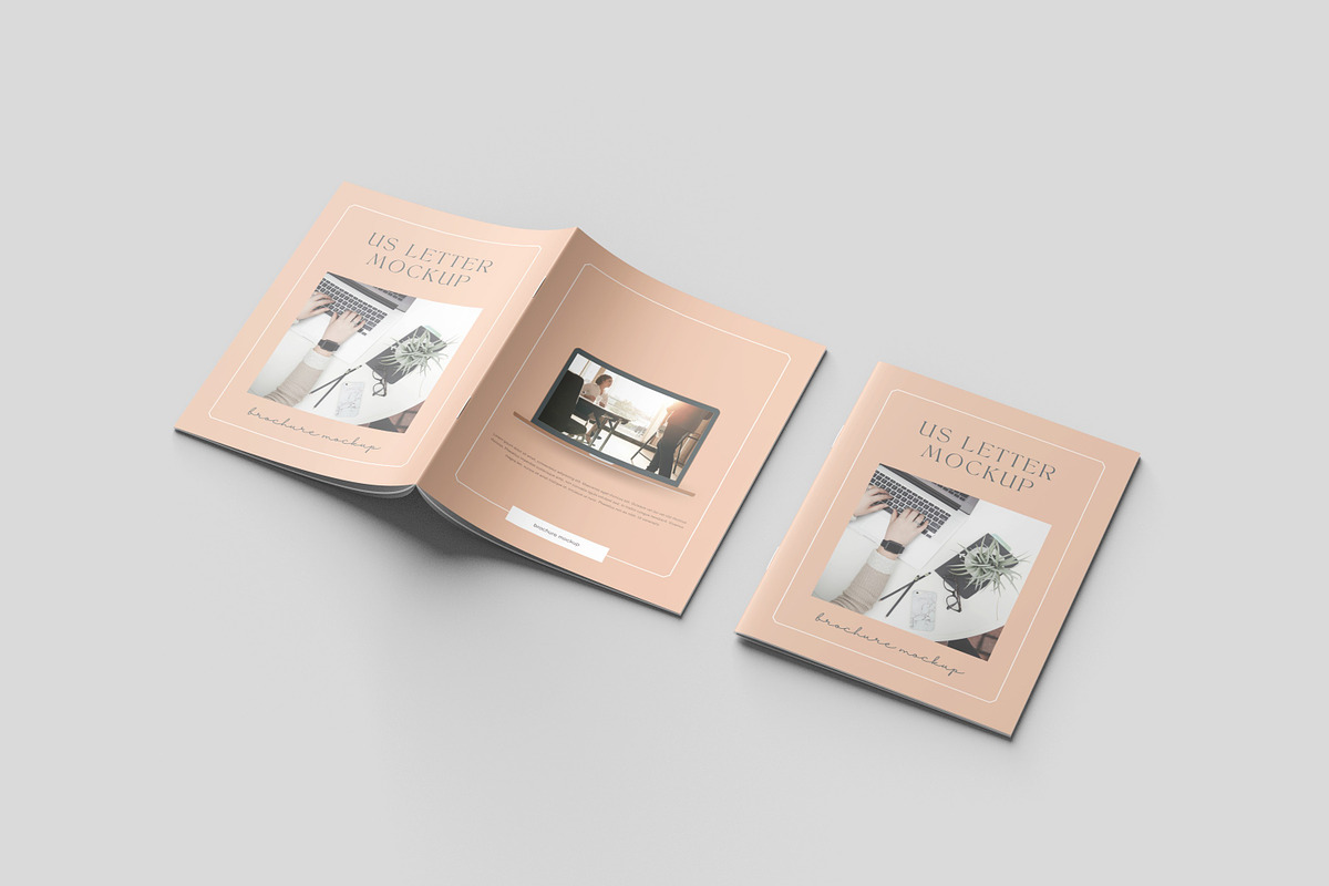 US Letter Brochure Mockup, a Brochure Template by seramoe (Photo 5 of 6)