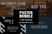 Poster Font Bundle, a Font by nickqtx (Thumbnail 1 of 8)
