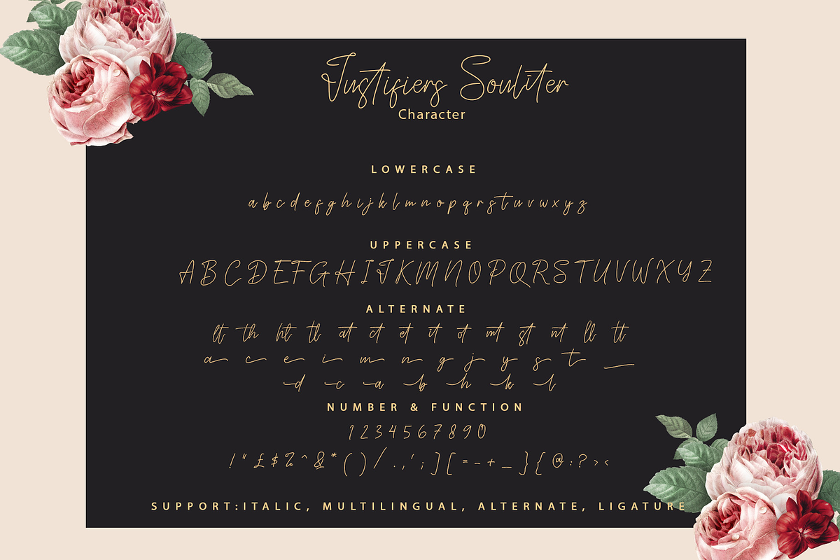 Justifiers Souliter, a Script Font by Wildan Type (Photo 8 of 9)