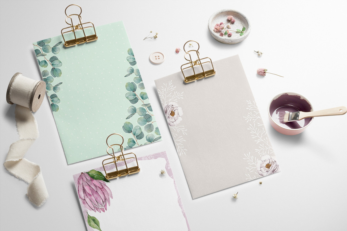BOHO FLOWERS watercolor set, an Illustration by Natali Smolova (Photo 5 of 5)