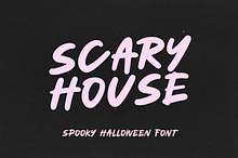 Scary House | Spooky Halloween Font