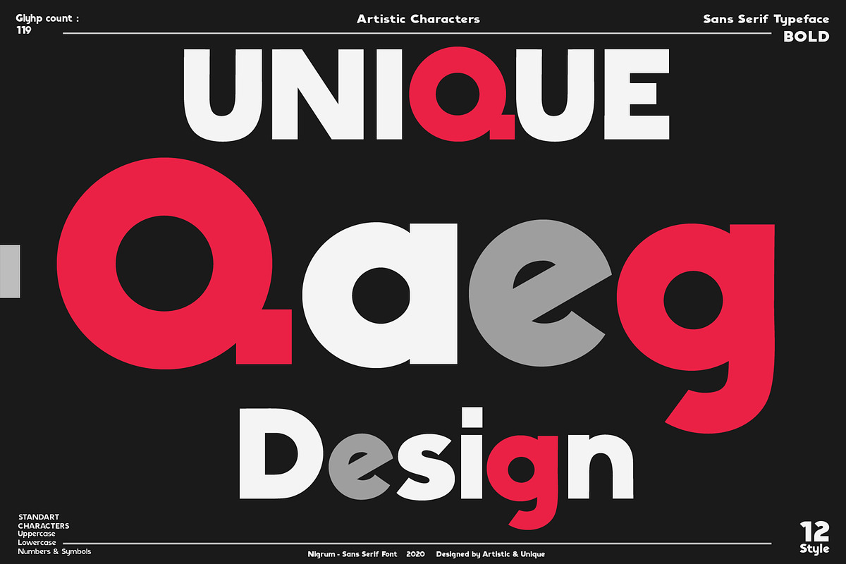 Nigrum - Sans Serif font Family preview 4