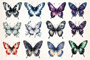 Gothic Spring Butterfly Clipart, an Illustration by Dream Creation (Thumbnail 2 of 5)