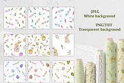 Pastel Floral & Spring Digital Paper, a Pattern Graphic by ZabolotnaArt (Thumbnail 2 of 8)