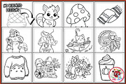 Cozy Autumn Vibes Coloring Pages, a Seasonal Illustration by EduEnrich (Thumbnail 3 of 3)