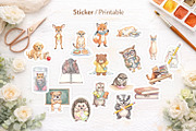 Grumpy School Animal Sublimation, an Illustration by Artnoy (Thumbnail 7 of 8)