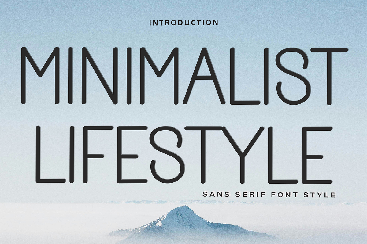 Minimalist Lifestyle, a Sans Serif Font by FreshTypeINK (Photo 1 of 8)