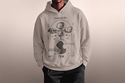 Oversized Men's Hoodie Mockup, a Hoody Mockup by Design Squad (Thumbnail 2 of 4)