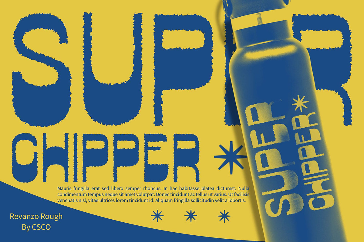 Revanzo Rough, a Sans Serif Font by Craft Supply Co. (Photo 2 of 8)