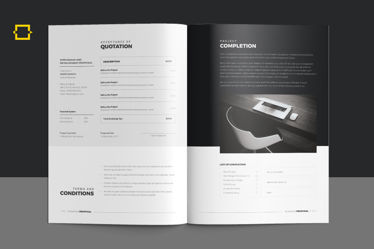 Business Proposal, a Brochure Template by DesignJanala (Photo 9 of 10)