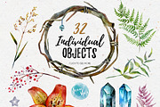 Enchanted Woods Watercolor Mega Pack, a Decorative Illustration by Inna Sinano (Thumbnail 2 of 8)