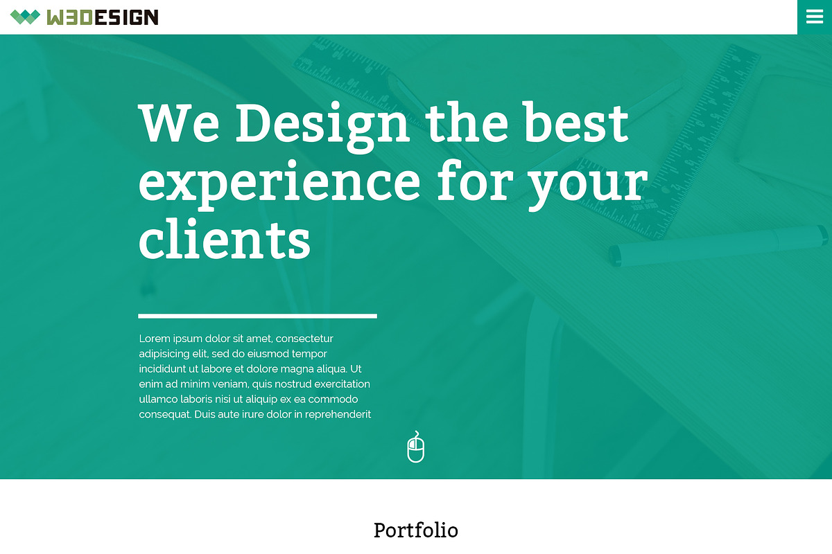 Web PSD Template, a Websites & App Template by W3D Design (Photo 1 of 5)