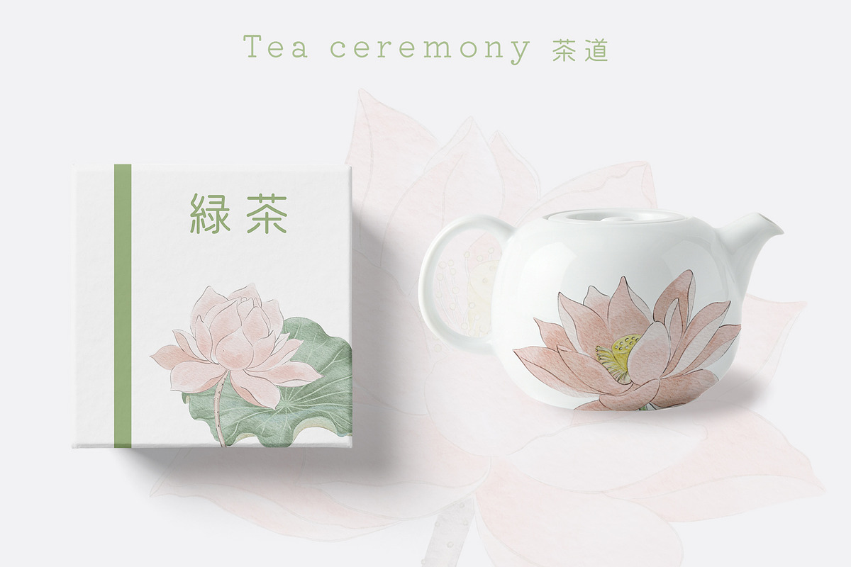 Japanese Watercolor Collection, a Pattern Graphic by mila_leev (Photo 12 of 17)