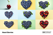Heart Berries - 33 images, a Food & Drink Photo by Handmadefont (Thumbnail 2 of 9)