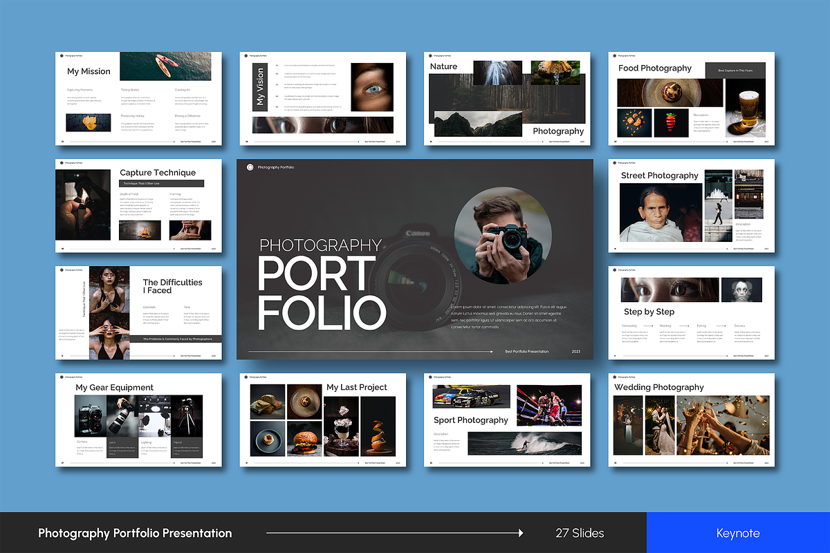 Photography Portfolio Keynote, a Presentation Template by VanillineGraph (Photo 1 of 4)