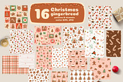 Christmas gingerbread patterns, a Pattern Graphic by Tani Kuzminka (Thumbnail 5 of 20)