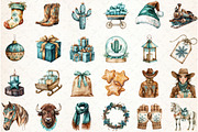 Southwestern Christmas Watercolor Cl, an Illustration by Libby Wishes (Thumbnail 2 of 7)