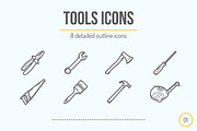 8 Tools Icons, an Icon by Snitovets (Thumbnail 2 of 2)