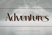 Adventures | Modern Elegant Font, a Sans Serif Font by 177Studio (Thumbnail 1 of 8)