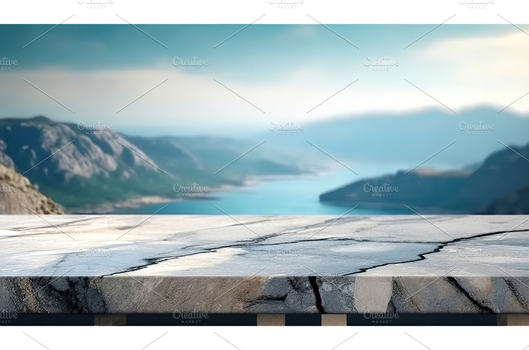 A polished stone table with a, a Nature Photo by Igor Tichonow