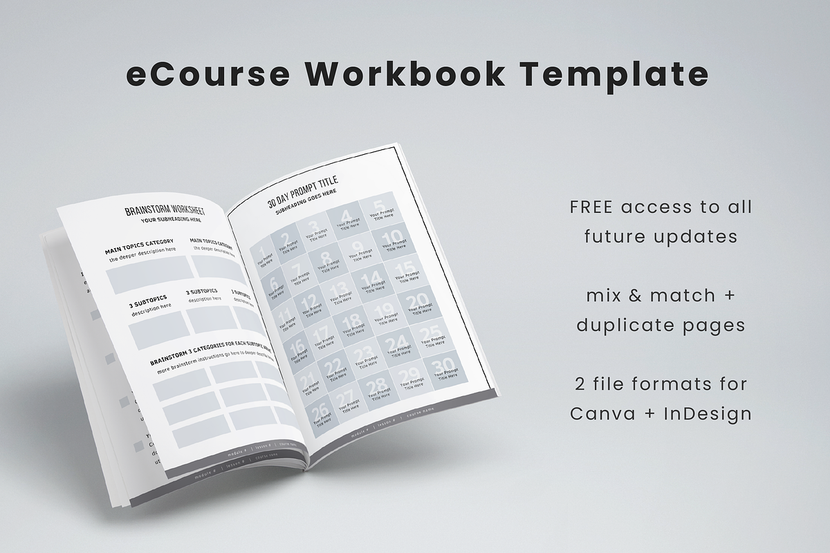 eCourse Resource Bundle, a Design Template by Studio Soluna (Photo 4 of 31)