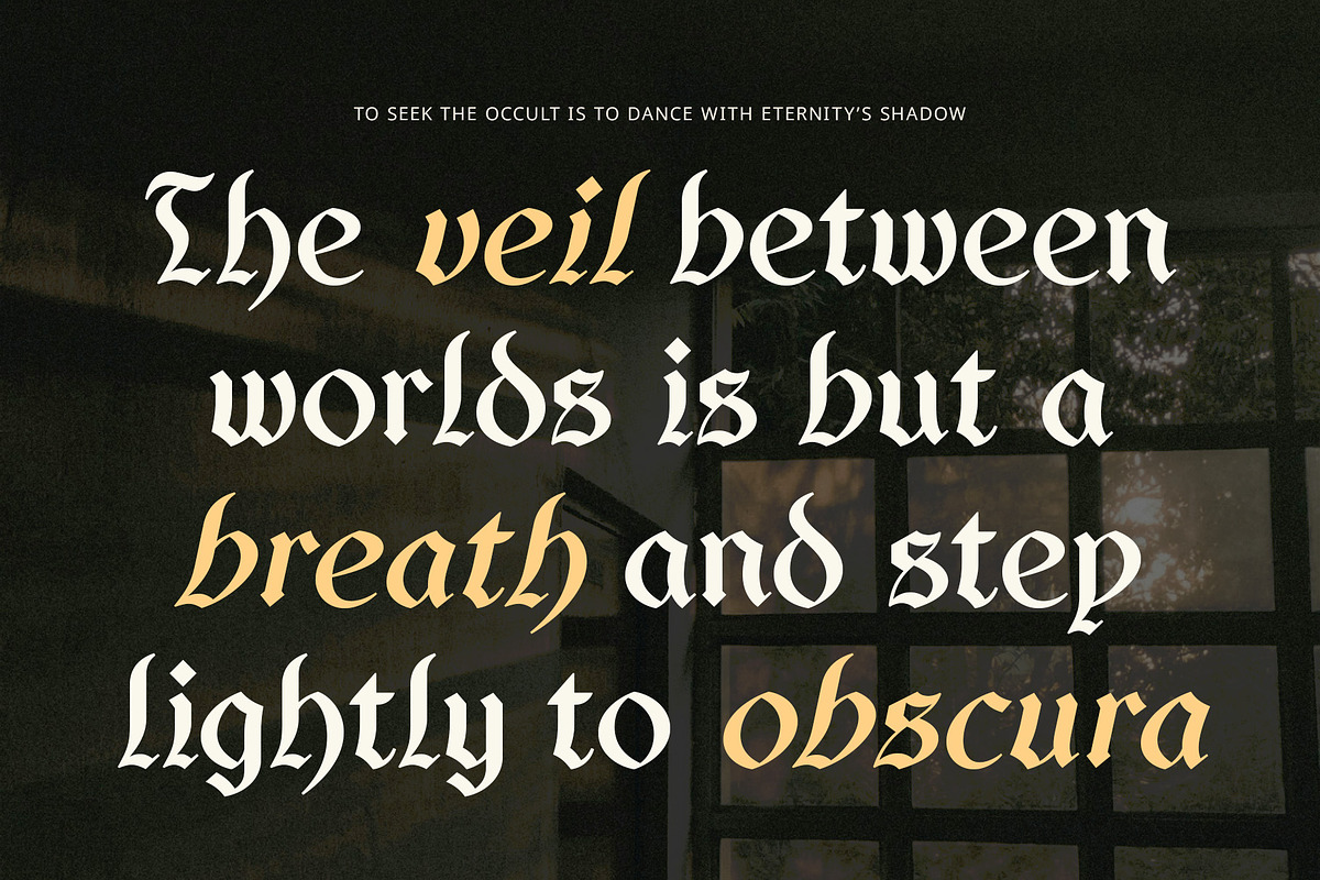 CS Quicker – Blackletter Font, a Blackletter Font by Craft Supply Co. (Photo 3 of 8)
