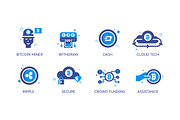 44 Blockchain Cryptocurrency Icons, an Icon by kucingklawu (Thumbnail 7 of 7)