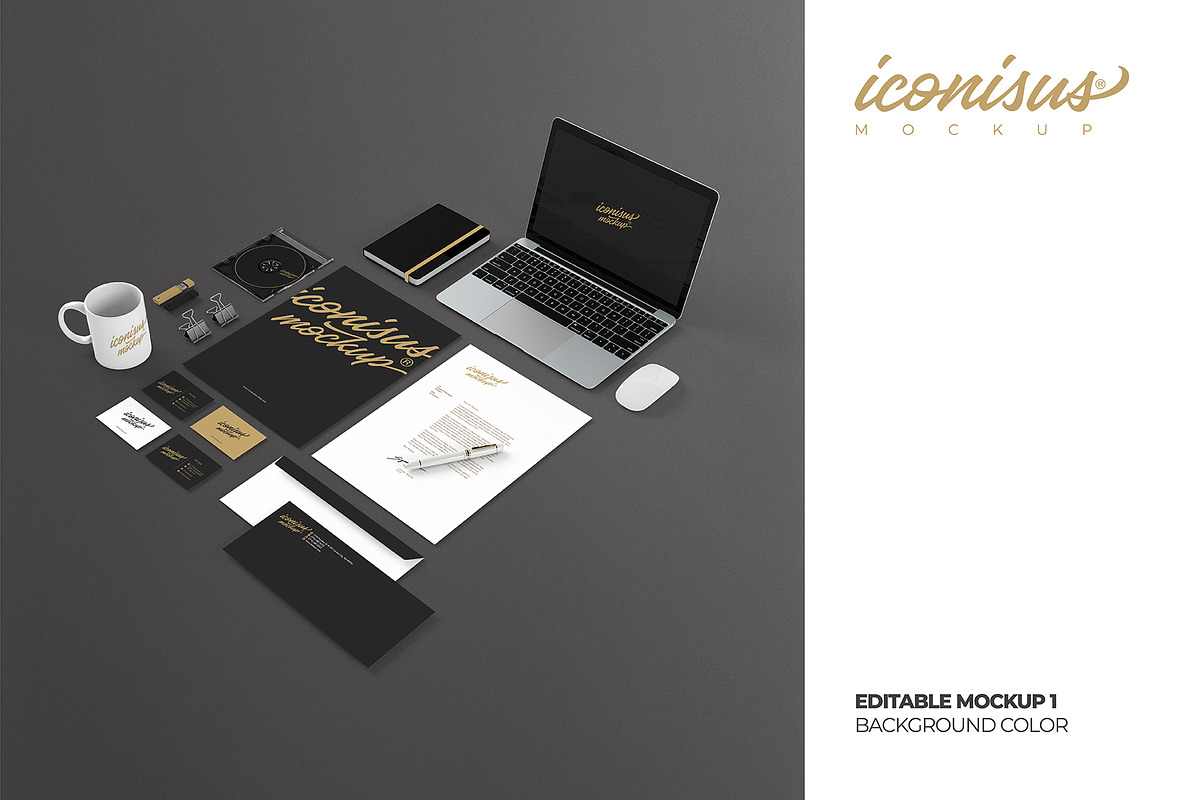 Branding identity Set Mockup, a Print Template by iconisusmockup (Photo 2 of 6)