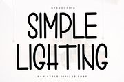 SIMPLE LIGHTING, a Serif Font by InermediaSTUDIO (Thumbnail 1 of 6)