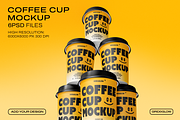 Coffee Cup Mockup Set – 6 PSD Files, a Packaging Mockup by Grid&Glow (Thumbnail 1 of 8)