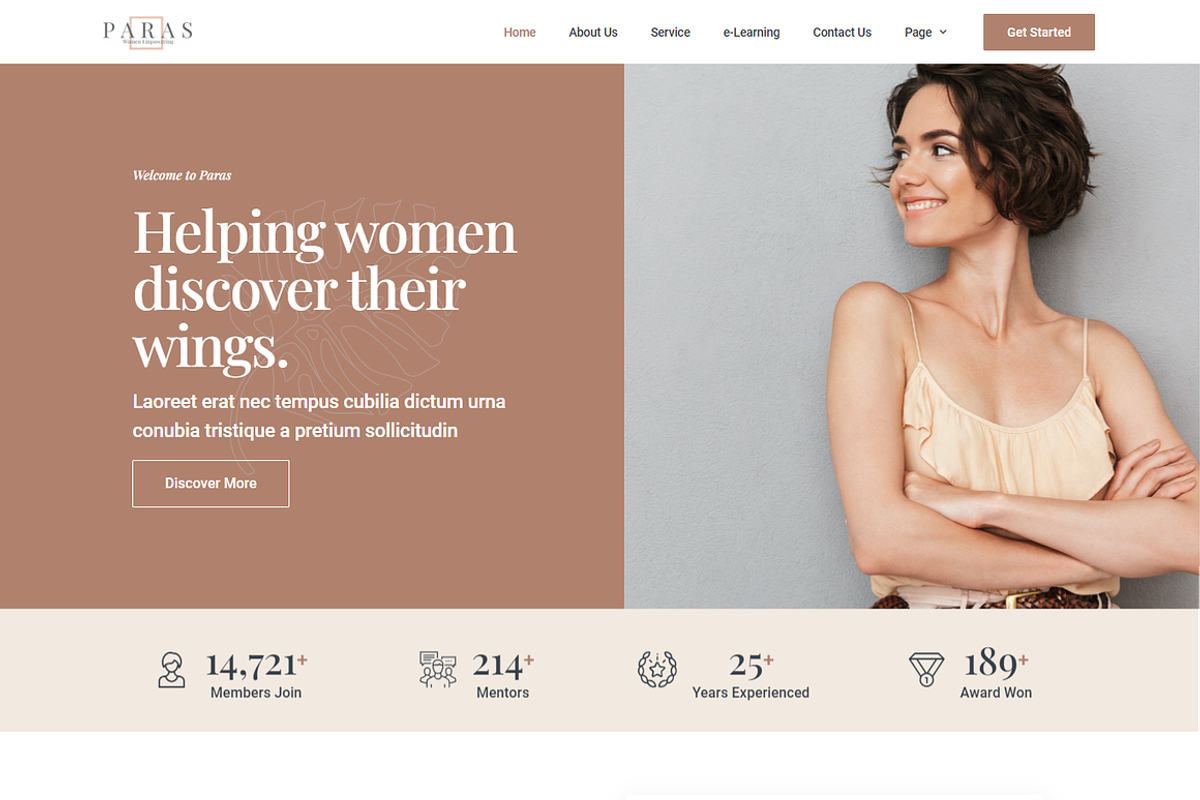 Business Coach for Women Template, a Landing Page Template by Design Spade (Photo 2 of 11)