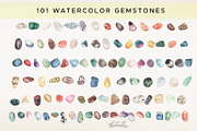 Gemstones 101 Watercolor Package, an Illustration by Bloomella (Thumbnail 6 of 6)