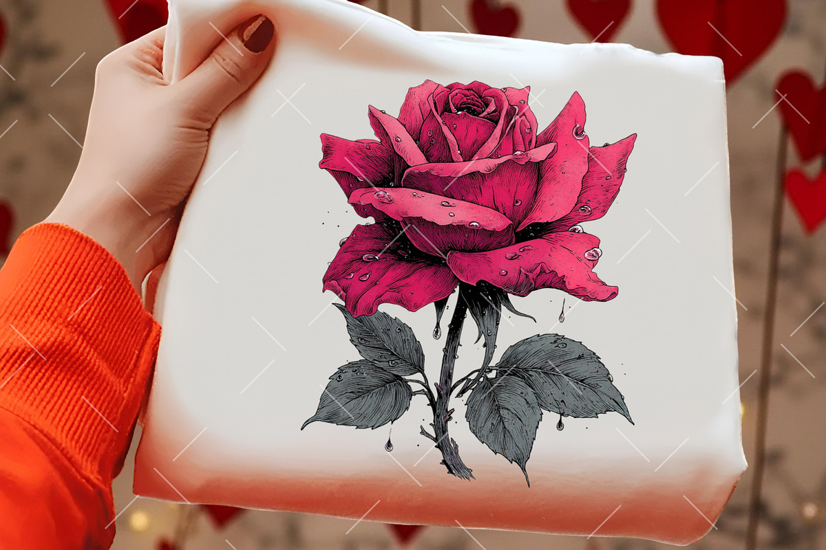 Valentine's Rose Clipart, an Illustration by OK Design (Photo 4 of 6)
