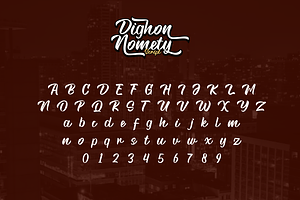 Dighon Nomety Font