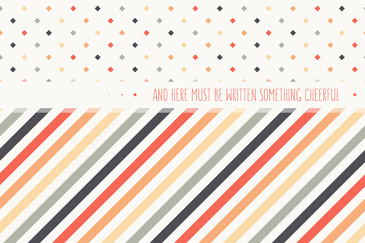 Colorful Seamless Patterns Set preview 5