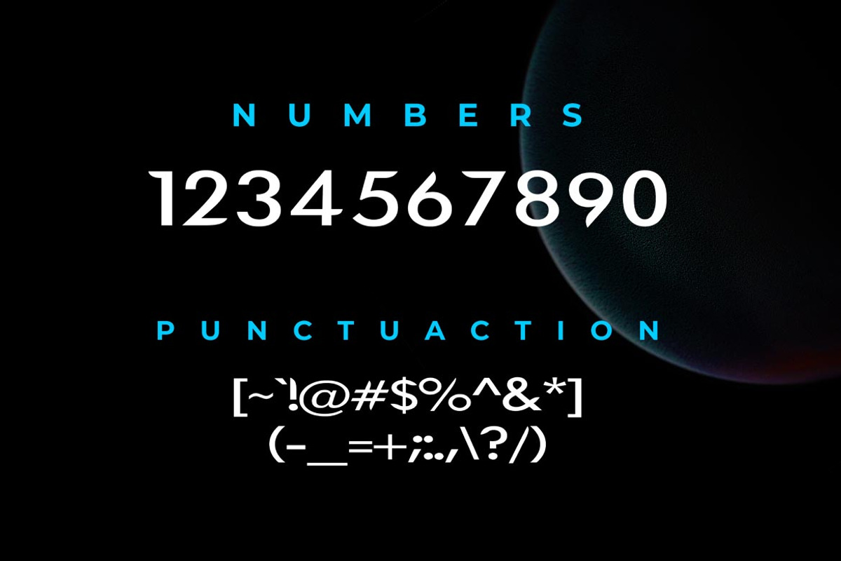 Sattelar - Modern futuristic scifi f, a Symbol Font by Rupture (Photo 3 of 4)