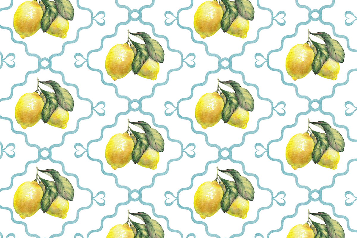 Lemon Garden Seamless Patterns, a Pattern Graphic by Jeanna Draw (Photo 7 of 10)