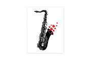 Saxophone Music Love Vector Bundle, an Illustration by Designs_River (Thumbnail 28 of 51)