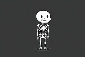 Skeleton in a simple design, a Photo by Beautiful things