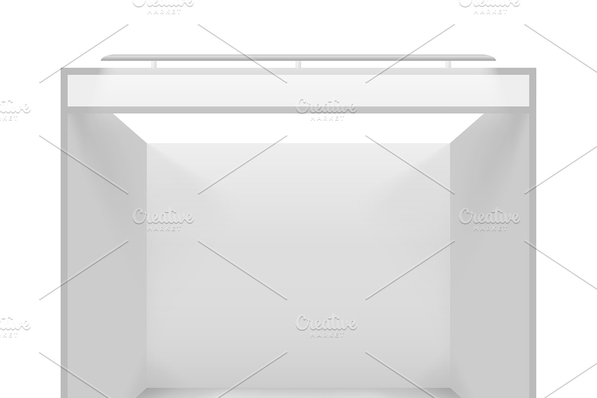 Blank white trade stands, a Work Illustration by majcot (Photo 5 of 6)