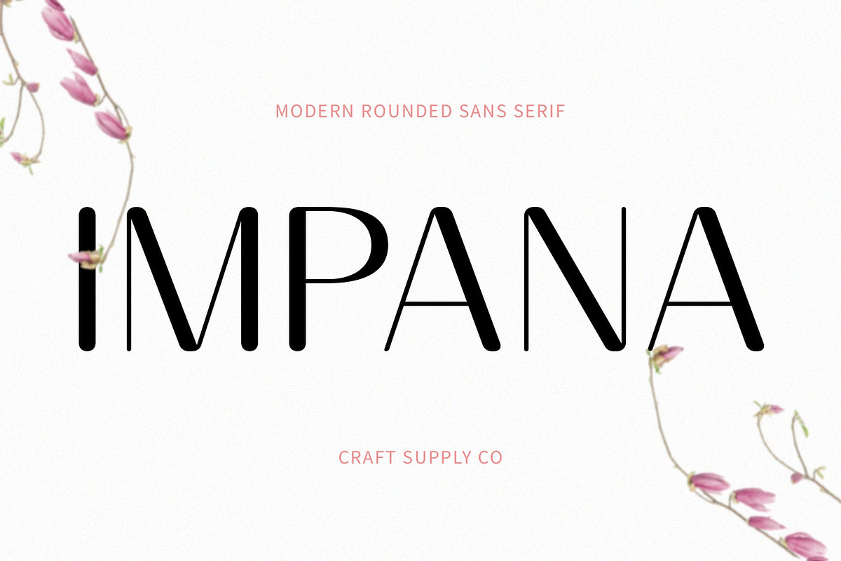 Impana Rounded, a Sans Serif Font by Craft Supply Co. (Photo 1 of 8)