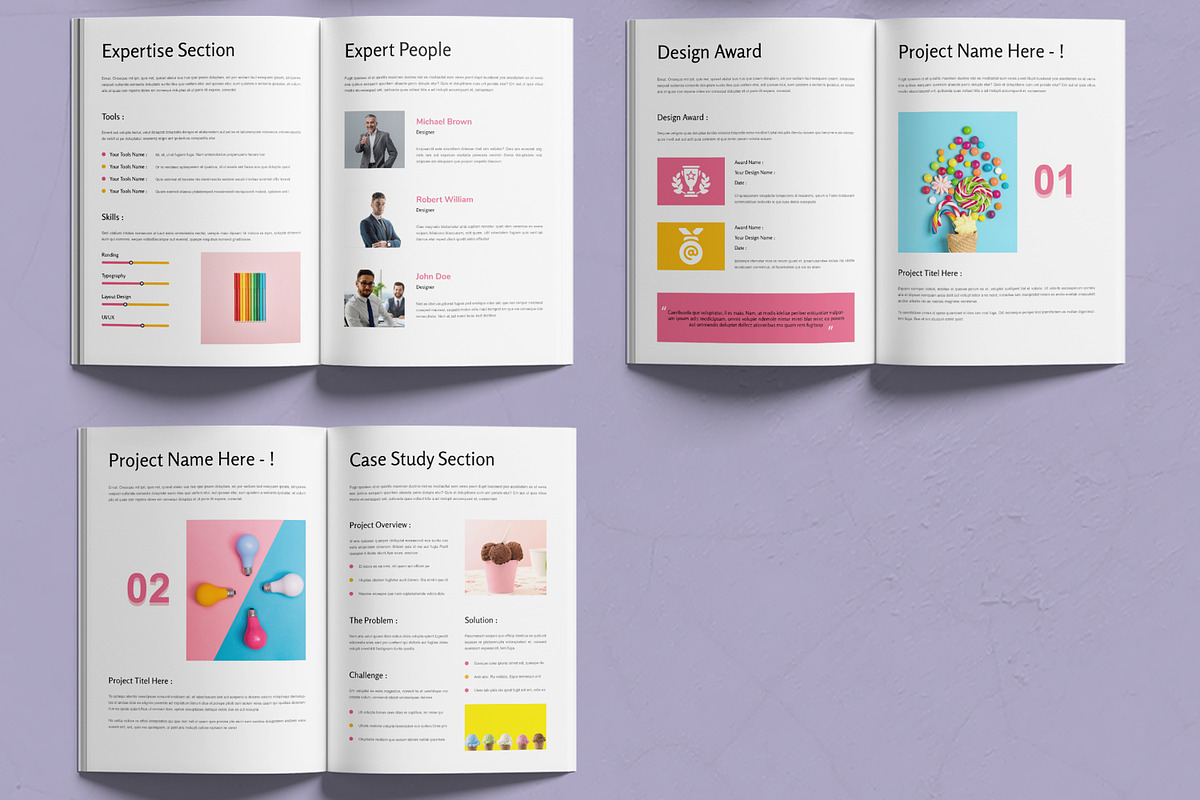 Graphic Design Portfolio, a Magazine Template by MightyDesign (Photo 3 of 6)